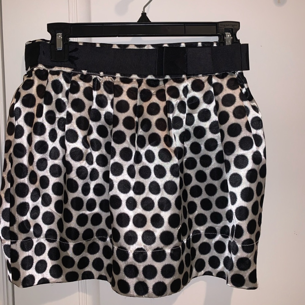 Polka dot high waisted skirt in size small
